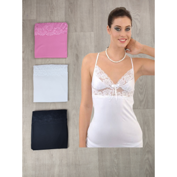 İp Askılı Dantelli Kadın Atlet - 5921