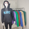 Mavi Baskılı Kapüşonlu Kadın Sweatshirt - GBK101860