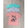 Mickey Mouse Baskılı Kapri Kol Kız Çocuk Tişört - GBK106030