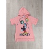 Mickey Baskılı Kapüşonlu Kız Çocuk Tişört - GBK107030