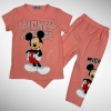 Mickey Mouse Baskılı Kız Çocuk Kapri Tayt Takım - GBK305010