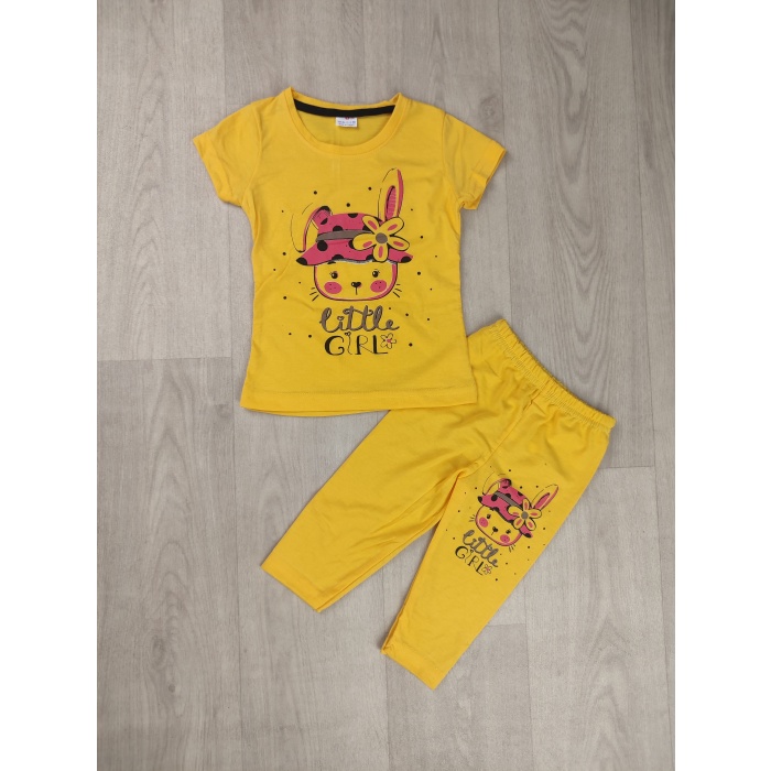 Little Girl Yazılı Taytlı Çocuk Takım - GBK202090