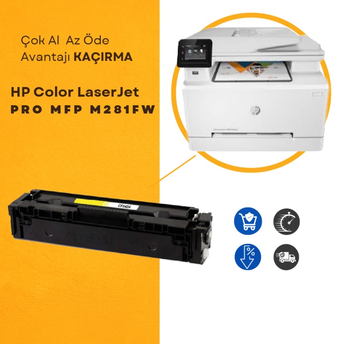 HP Color LaserJet Pro MFP M281fw Siyah Muadil Toner