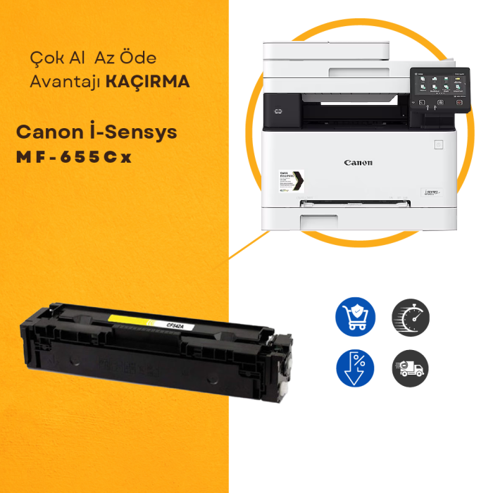 Canon İ-Sensys MF-655Cx sarı muadil toner