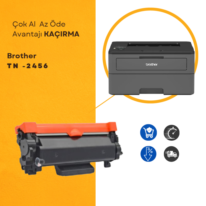 Brother TN -2456 Muadil Toner