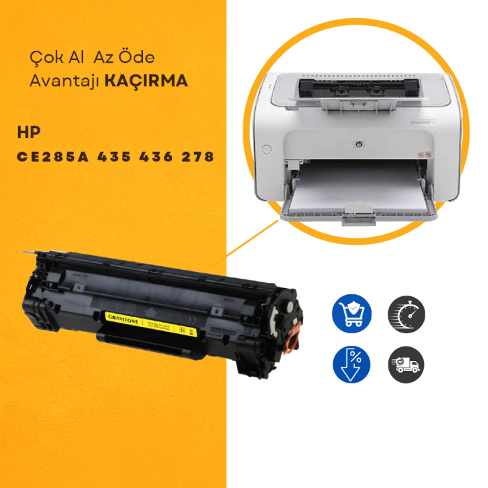 HP CE285A 435 436 278 UNİVERSAL TONER