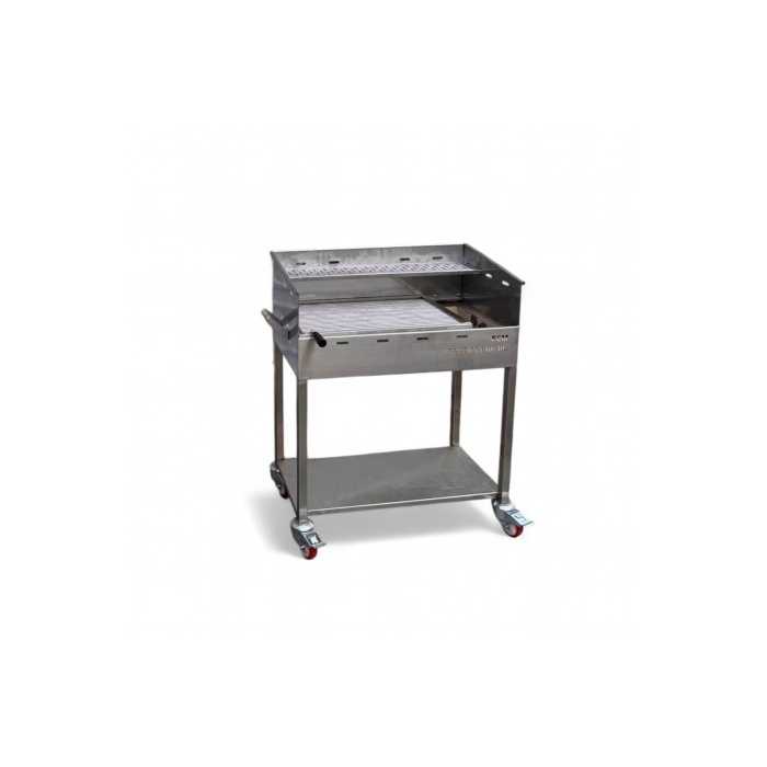 40X75 ÇUBUK IZGARALI ARA RAFLI KROM MANGAL