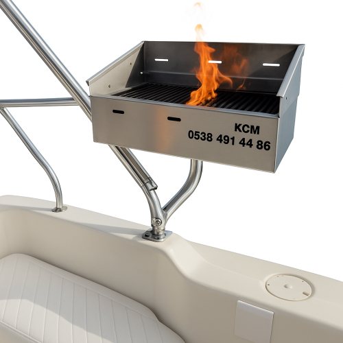 35X50 KÖMÜRLÜ TEKNE APARATLI KROM MANGAL