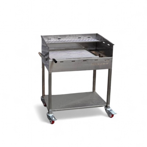 40X75 ÇUBUK IZGARALI ARA RAFLI KROM MANGAL