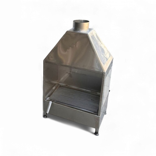 40X60 ÇUBUK IZGARALI DAVLUMBAZLI KROM MANGAL