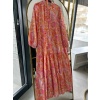 Merwish Yaz Elbise Vintage Renkli