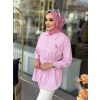 Merwish Retro Gömlek Pembe