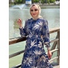 Merwish Kadın Yaz Elbise Mavi