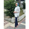 Kadın My312 Dantelli Gömlek Beyaz