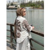 Kadın Keten İşlemeli Kimono