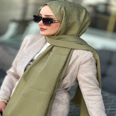 Pamuklu Jakar Şal Çağla