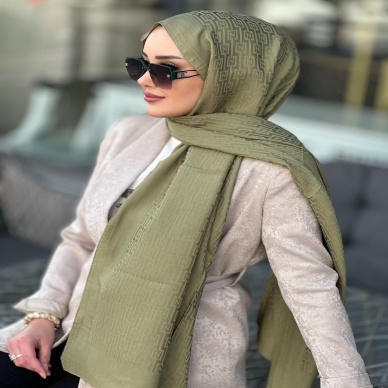 Pamuklu Jakar Şal Çağla