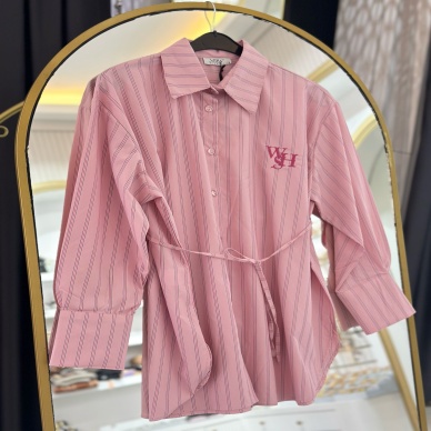 Merwish Retro Gömlek Pembe