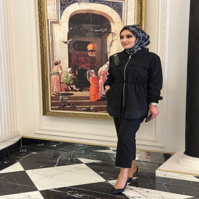 Kadın Krep Kumaş Taşlı Detaylı Takım