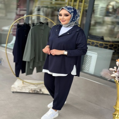 Merwish Kadın Spor Takım Lacivert