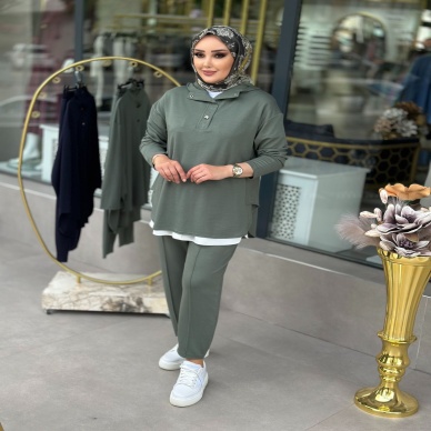 Merwish Kadın Spor Takım Haki