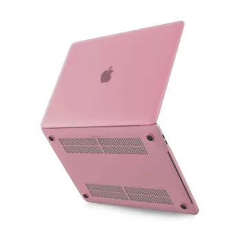 Newface Macbook Pro 13 2021 Macbook Buzlu Kapak - Pembe