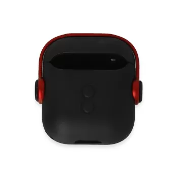Newface Airpods 2 (2.nesil) Cool Kılıf - Siyah-Kırmızı