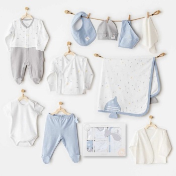 AC25601 Ocean İs My Happy Place 10 Parça Hastane Çıkışı White