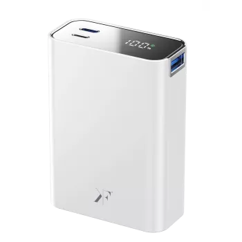 Newface PW501 20.000 mAh Dijital Göstergeli 2 Adet 45W Type-C ve 22.5W USB Çıkışlı Şarj PD Hızlı Şarj Powerbank - Beyaz