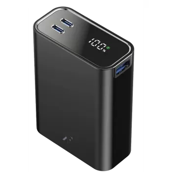 Newface PW501 20.000 mAh Dijital Göstergeli 2 Adet 45W Type-C ve 22.5W USB Çıkışlı Şarj PD Hızlı Şarj Powerbank - Siyah