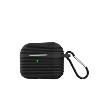 Newface Airpods Pro 3 (3.nesil) Raven Silikon Kılıf - Siyah