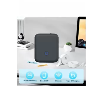 Newface P11 Kablosuz Etiket Yazıcı - Siyah