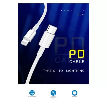 Konfulon DC13 1M 20W Type-C to Lightning Kablo iphone Uyumlu