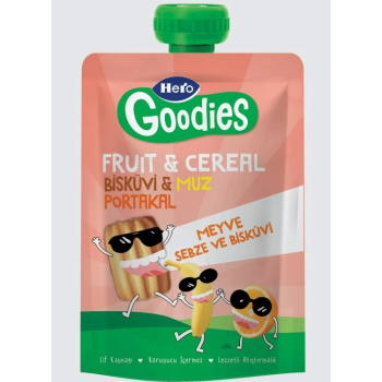 BFS  Hero Goodies Muz Portakal Bisküvi Havuç 100 Gr