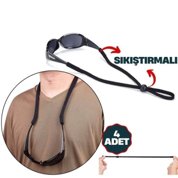 BFS Savino 4 Adet Ayarlanabilir Sıkıştırmalı Gözlük İpi