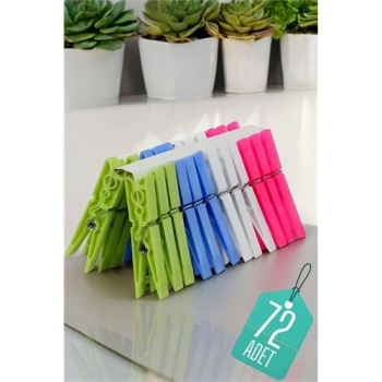 BFS Plastik Çamaşır Mandalı 72 Adet