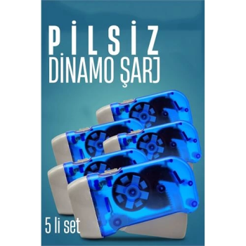 BFS 5 li Kendinden Dinamo Şarjlı Pilsiz Acil Durum El Feneri Manuel Şarjlı El Feneri