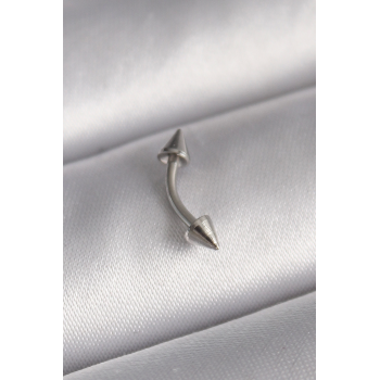 BFS 316L Çelik Gümüş Renk Çivi Model Piercing
