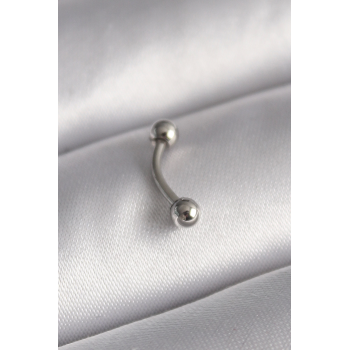 BFS 316L Çelik Gümüş Renk Topçuk Model Piercing