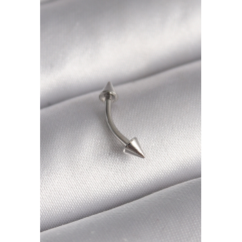 BFS 316L Çelik Gümüş Renk Çivi Model Piercing