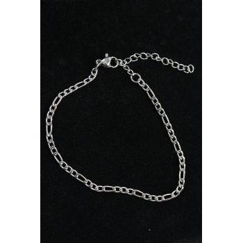 BFS 316L Çelik Figaro Model Gümüş Renk Erkek Bileklik