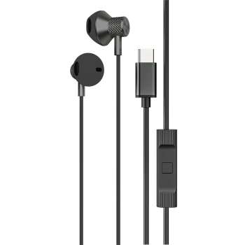 BFS LS-730 1.2M iPhone 15 Serisi ile Uyumlu Type-C Kablolu Kulaklık - Siyah