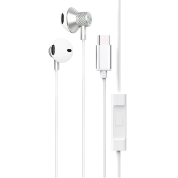 BFS LS-730 1.2M iPhone 15 Serisi ile Uyumlu Type-C Kablolu Kulaklık - Gümüş