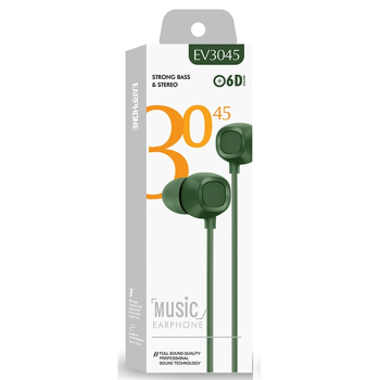 BFS EV-3045 Kablolu Kulaklık - Koyu Yeşil