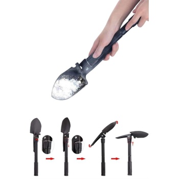 Çelik Katlanır Fonksiyonel Kamp Kazma Kürek Ve Kesme Aleti Seti Küçük Kazma Kürek Seti