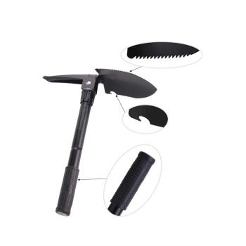 Katlanabilir Kamp Küreği Küçük Kazma Kürek Seti Pusulalı