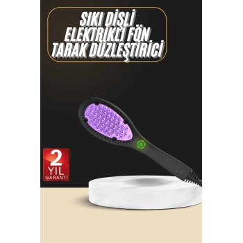 Yıpranma Karşıtı Saç Düzleştirici Tarak Fön Tarak 5 Kademeli