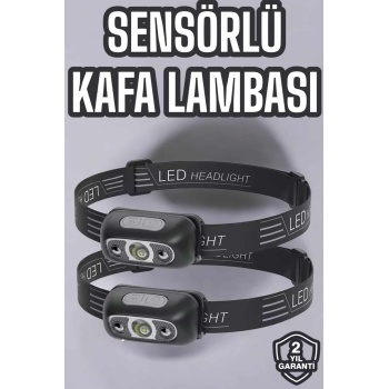 Kafa Lambası Kamp Lambası Led Işık Şarjlı Ayarlanabilir