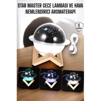Aromaterapi Hava Nemlendirici Masa ve Gece Lambası