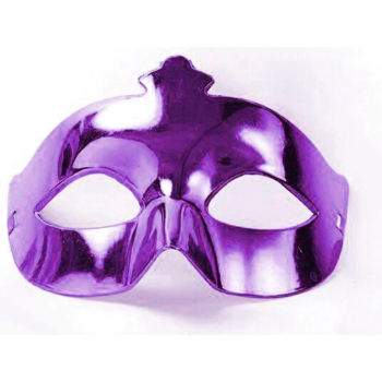 BFS Mor Renk Kostüm Partisi Ekstra Parlak Balo Maskesi 15x10 cm